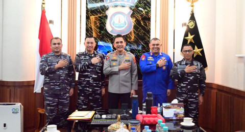 Kapolda Jambi Terima Audiensi Danlanal Palembang, Perkuat Sinergi Pengamanan Wilayah Perairan