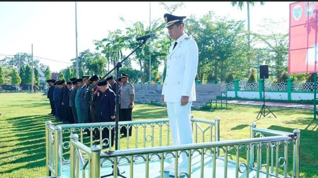 Batang Hari Gelar Upacara Hari Otonomi Daerah Ke-XXX, Bupati Tegaskan Komitmen Kemandirian dan Transparansi
