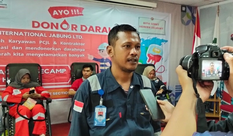 Peserta donor darah yang diadakan SKK Migas - PetroChina International Jabung Ltd, 4 - 5 April 2026 | foto : Henrosta