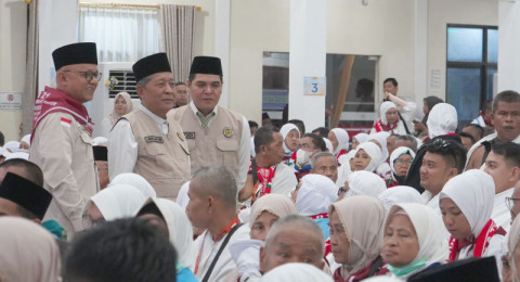 Lepas 443 Jemaah Calon Haji Kloter BTH 21, Abdullah Sani: Jaga Kesabaran dan Keikhlasan