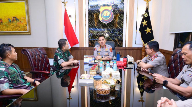 Polda Jambi Terima Silaturahmi Pangdam XX/TIB, Perkuat Sinergitas TNI-Polri