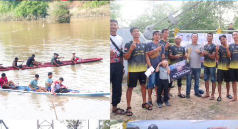 Lomba Perahu Tradisional di Danau Tangkas Jadi Magnet Wisata Muaro Jambi