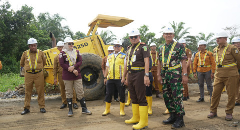 Bupati Tanjung Jabung Timur Apresiasi Progres Pembangunan Sekolah Rakyat di Geragai