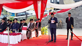 Warna-warni Pakaian Adat Nusantara Hiasi Upacara Hari Lahir Pancasila 2026 di Pemkot Jambi
