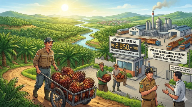 Harga Sawit Jambi Mulai Pulih, Ketegasan Pemerintah Dinilai Jadi Kunci