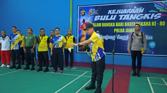 Polda Jambi Resmi Buka Kejuaraan Bulu Tangkis HUT Bhayangkara ke-80 Tahun 2026