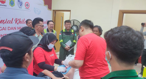 Manfaatkan Libur Sekolah, SKK Migas - PetroChina Jabung Gelar Khitanan Massal Gratis di Tanjabtim