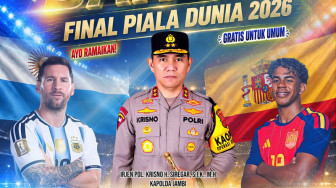 Polda Jambi Ajak Masyarakat Nobar Final Piala Dunia 2026, Perkuat Kebersamaan Melalui Semangat Sportivitas