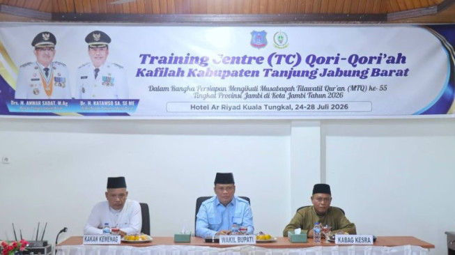 Soroti Waktu Persiapan Singkat, Wabup Katamso Tekankan Mental dan Disiplin Kafilah Tanjabbar
