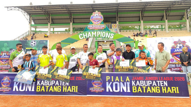 Sekda Batang Hari Resmi Tutup Jambi Junior League 2026, Harapkan Lahir Bibit Pesepak Bola Berprestasi