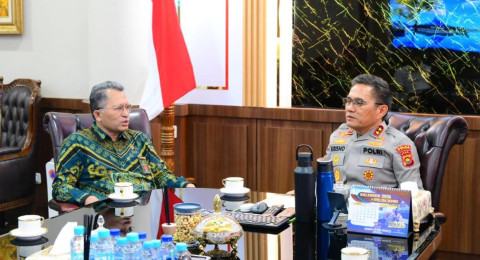 Kapolda Jambi Terima Silaturahmi Kepala Pengadilan Tinggi Jambi, Perkuat Sinergi Antar Lembaga Penegak Hukum