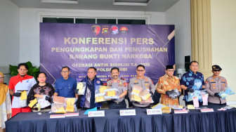 Polda Jambi Ungkap 154 Kasus Narkoba dalam Operasi Antik Siginjai 2026, 236 Tersangka Diamankan