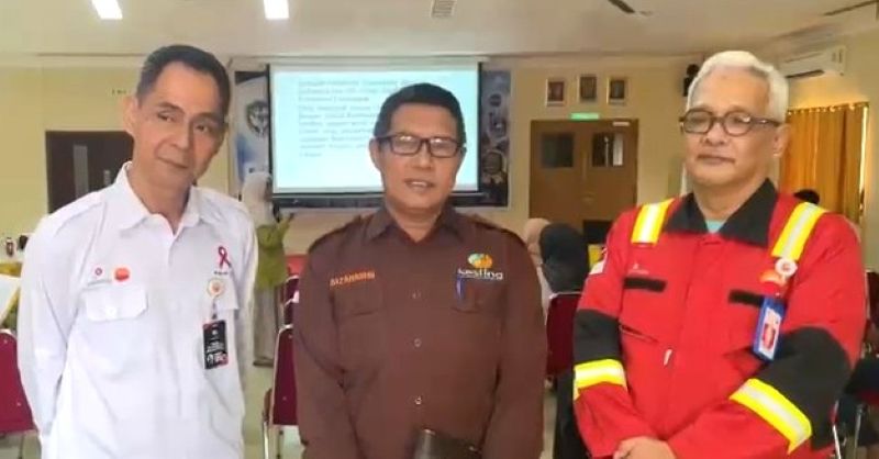 Laode Bazaruddin selaku Pj Kesling, Kesja dan Olahraga Dinas Kesehatan Kabupaten Tanjung Jabung Barat