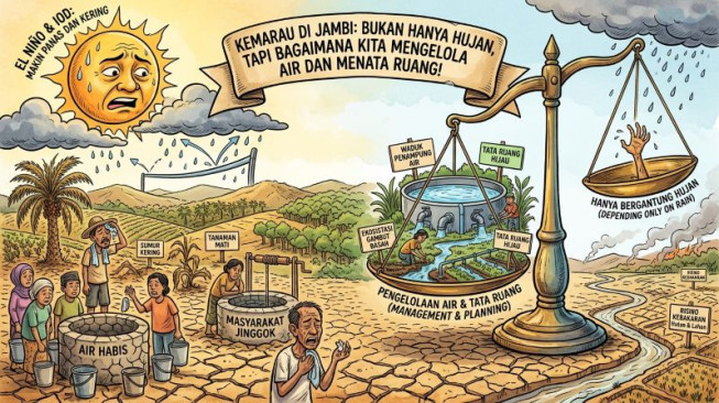 Kemarau Jambi dan Pentingnya Menjaga Air Sebelum Terlambat