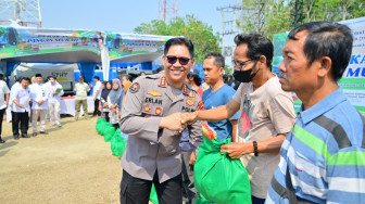 Polda Jambi Dukung Gerakan Pangan Murah, Kabid Humas Hadiri Kegiatan HUT ke-64 LPP TVRI