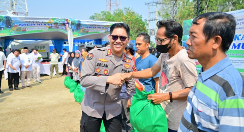 Polda Jambi Dukung Gerakan Pangan Murah, Kabid Humas Hadiri Kegiatan HUT ke-64 LPP TVRI