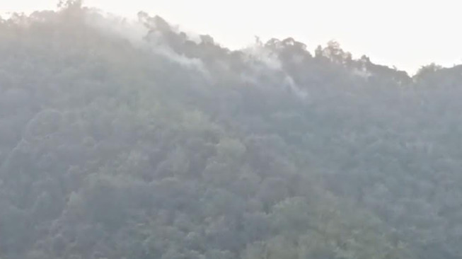 Hari ke-11 Kebakaran Lahan di Siau, Tim Karhutla Masih Kesulitan Padamkan Api