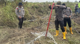 Gunakan Cairan X-FIRE, Polda Jambi Percepat Penanganan Karhutla di Taman Nasional Berbak
