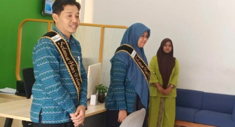 Peringati Hari Pelanggan Nasional, BPJS Ketengakerjaan Batang Hari Menyapa Pekerja di Tengah Kepungan Kabut Asap