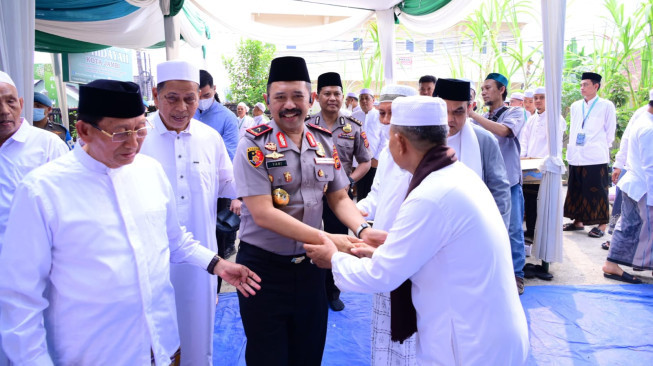 Wakapolda Jambi Hadiri Haul Akbar Syekh Abdul Qodir Al Jailani dan Harlah Majelis Al-Hidayah ke-7