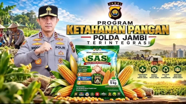 Polda Jambi Dorong Ketahanan Pangan melalui Benih Jagung Siginjai Andalan Swasembada dan Inovasi Zero Waste