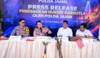 Polda Jambi Ungkap 19 Kasus Karhutla, 16 Tersangka dan 112 Hektare Lebih Lahan Terbakar
