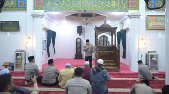Subuh Keliling di Masjid Jami Ass’adah, Kapolda Jambi Ajak Masyarakat Jaga Kamtibmas