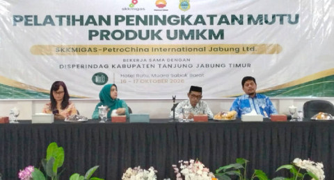 Gelar Pelatihan Mutu Produk bagi 25 UMKM Tanjabtim, SKK Migas-PetroChina Gandeng Pakar Denasty Academy